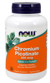 Now Foods Chromium Picolinate 200mcg 100 kapsúl