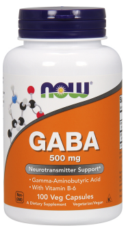Now Foods GABA 500 mg 100 kapsúl