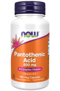 Now Foods Kyselina pantoténová 500 mg 100 kapsúl