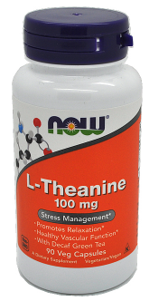 Now Foods L-Theanine stresový manažment 100 mg 90 kapsúl