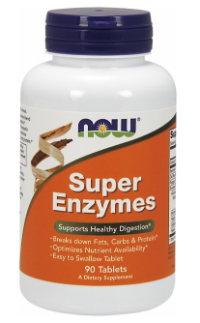 Now Foods Super Enzýmy pre zdravé trávenie 90 tabliet