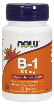 Now Foods Vitamín B1 100 mg 100 tabliet