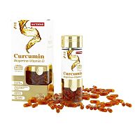 Nutrend Curcumin + Bioperine + Vitamin D bez príchute 60 kaps