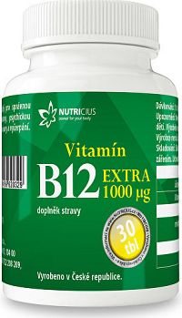 Nutricius Vitamín B12 Extra 1000 g 30 tabliet