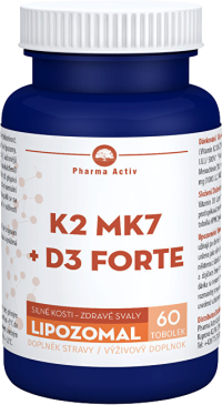 Pharma Activ LIPOZOMAL K2 MK7 + D3 FORTE 60 kapsúl