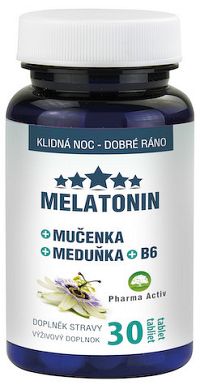 Pharma Activ Melatonín Sníček Mučenka Medovka B6 30 tabliet