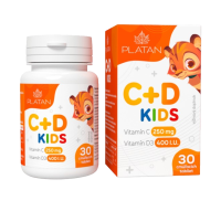 Platan Vitamín C+D Kids 30 tabliet
