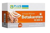 Plus Lekáreň PLUS LEKÁREŇ Betakarotén 10 000 IU 100 kapsúl