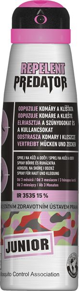 PREDATOR Repelent Junior sprej proti komárom a kliešťom 150 ml