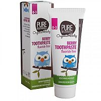 Pure Beginnings Zubná pasta pre bábätká bez fluoridu, malinová príchuť 75 ml