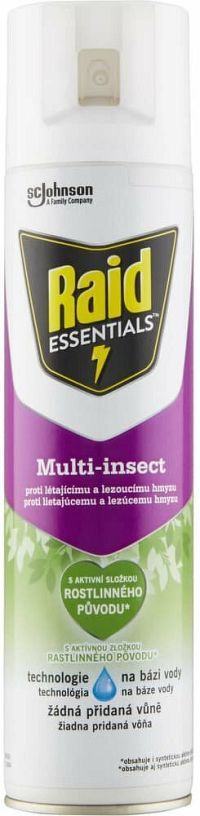 Raid Essentials Multi-insect proti lietajúcemu a lezúcemu hmyzu 400 ml