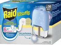 Raid Family elektrický odparovač s tekutou náplňou proti komárom - 30 nocí 21 ml