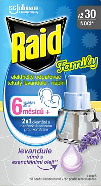 Raid Family tekutá náplň do el. odparovače s voňou levandule - 30 nocí