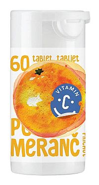Rapeto Vitamín C 100 mg pomaranč sukralóza 60 tabliet