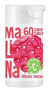 RAPETO Vitamín C 100mg - príchuť malina 60 tabliet