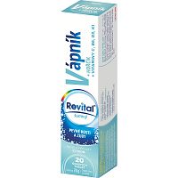 Revital Calcium + Magnézium + Vitamíny C B6 D3 K1 tbl eff s príchuťou citrónu 20 ks