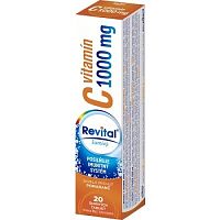 Revital Vitamín C 1000 mg s príchuťou pomaranč 20 šumivých tabliet