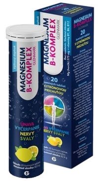 RosenPharma Magnesium B-Komplex šumivé tabliety s citrónovou príchuťou 20 ks