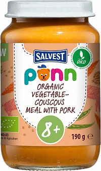 Salvest Põnn Bio Bravčové mäso s kuskusom a zeleninou 190 g