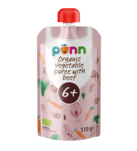 SALVEST Põnn Bio Hovädzie mäso so zeleninovým pyré 110 g