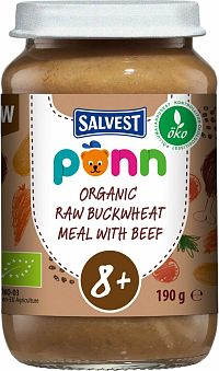 SALVEST Põnn Hovädzie mäso s pohánkou a zeleninou Bio 190 g