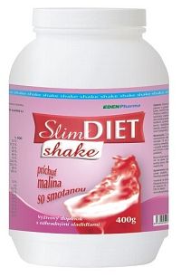 Slim DIET shake príchuť malina-smotana 400 g