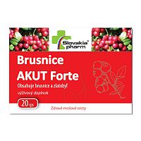 Slovakiapharm Brusnice Akut Forte 20 kapsúl