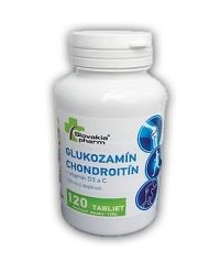 Slovakiapharm Glukozamín chondroitín+vitamín D3 C 120 tabliet