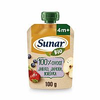 Sunar Bio kapsička jablko jahoda borůvka 100g