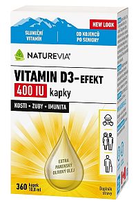 Swiss Naturvia Vitamín D3-EFEKT 400 I.U. kvapky 10,8 ml