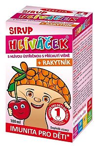 Terezia Company Hliviačik sirup s hlivou ustricovou a rakytníkom višňa 100 ml