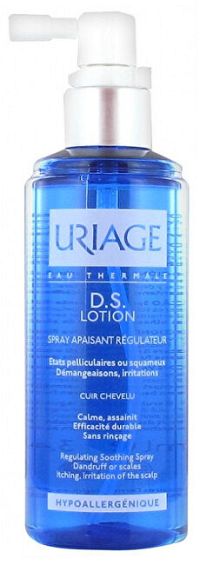 Uriage D.S. upokojujúci sprej pre suchú pokožku hlavy so sklonom k svrbeniu pre suchú svrbiacu pokožku hlavy (Regulating Soothing Spray) 100 ml
