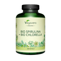 Vegavero BIO spirulina + BIO chlorella 240 kapsúl