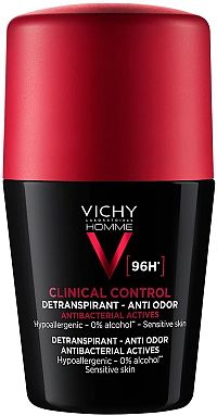 Vichy Homme Deo Clinical Control Detranspirant 96H detranspirant proti zápachu roll-on 50 ml