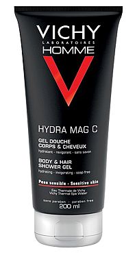Vichy Homme Hydra Mag C hydratační sprchový gél 200 ml