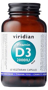 Viridian Vitamin D3 2000IU 60 kapsúl