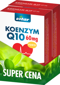 Vitar Koenzym Q10 FORTE 60 mg DUOPACK kapsúl 2 x 60 120 ks 1 set