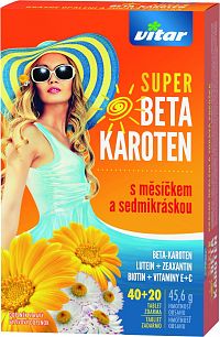 Vitar Revital Super Beta-karotén s nechtíkom a sedmikráskou 40 + 20 tabliet