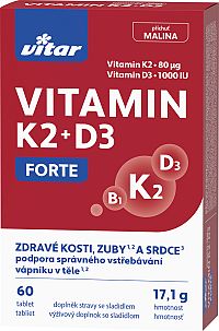 Vitar Vitamin K2+D3 Forte 60 tabliet