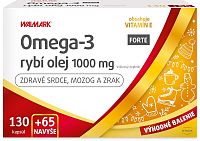 WALMARK Omega-3 rybí olej forte promo 130 + 65 kapsúl