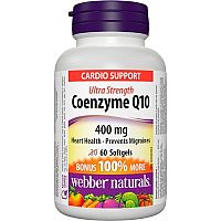 Webber Naturals Koenzým Q10 400 mg ultra silný 60 kapsúl