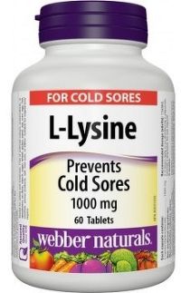 Webber Naturals L-Lysine 1000 mg 60 kapsúl