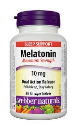 Webber Naturals Melatonín 10 mg 60 tabliet