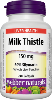 Webber Naturals Pestrec mariánsky 150 mg 240 tabliet