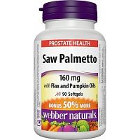 Webber Naturals Saw Palmetto prostata 160 mg 90 tabliet