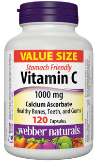 Webber Naturals Vitamín C 1000mg + Calcium Askorbate 120 kapsúl