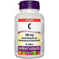 Webber Naturals Vitamín C 500 mg 90 tabliet + šípky