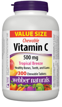 Webber Naturals Vitamín C 500 mg 90 žuvacích tabliet