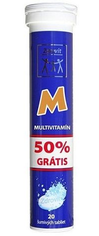 Zdrovit Multivitamin + minerál mandarinka 20 šumivých tabliet