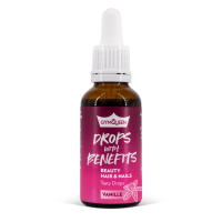 GYMQUEEN Drops with Benefits Beauty Hair & Nails 30 ml vanilka